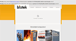 Desktop Screenshot of biztek.hu