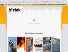 Tablet Screenshot of biztek.hu